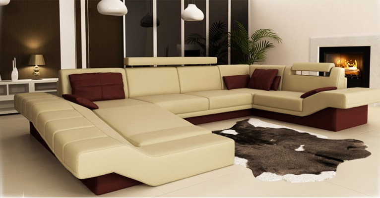 Moderne Eleganz Das neue U-förmige Ecksofa mit exquisiter Polsterung