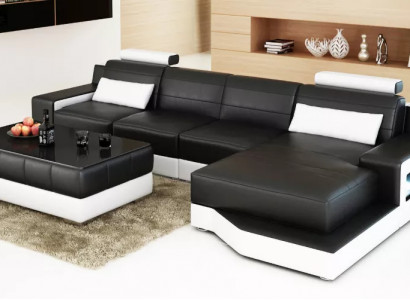 Ecksofa L-Form Modernes Sofa Ledersofa Ecksofa Polster Designer-Sofa