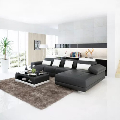 Ledersofa Ecksofa Polster Designer-Sofa Modernes Sofa Ecksofa L-Form