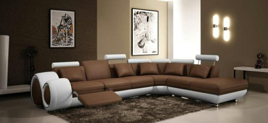 LEDERSOFA mit USB LEDERCOUCH GARNITUR SOFA COUCH WOHNLANDSCHAFT Berlin V NEU