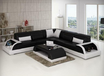 Wohnlandschaft Polster Ecke Eck Sofa mit USB Garnitur Ecksofa Couchen WetzlarC