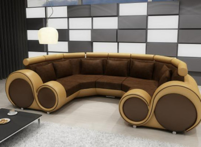 Ecksofa Wohnlandschaft U Form Textil Big XXL Ecksofa Stoff Textil Sofa Couch Neu