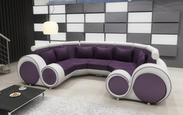 Ecksofa Wohnlandschaft U Form Textil Big XXL Ecksofa Stoff Textil Sofa Couch Neu