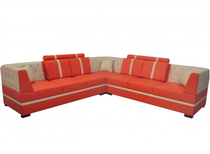 Eck Sofa mit USB Polster Ecke Wohn Zimmer Landschaft Designer Couchen Textil Neu