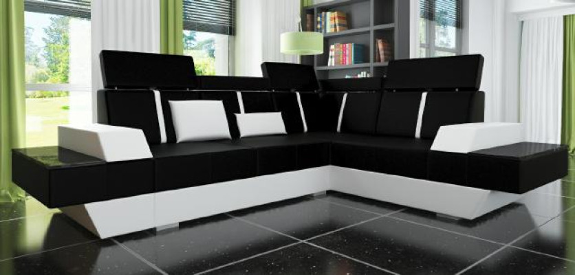 Maßfertigung Ledersofa USB Wohnlandschaft Polster Sofa Ecksofa Eckcouch Couch