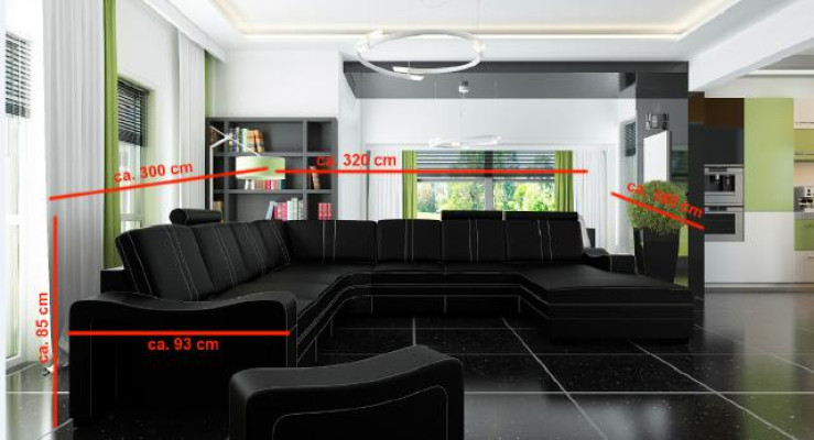 XXL LEDERSOFA LEDERCOUCH LEDERECKSOFA WOHNLANDSCHAFT ECKSOFA NEU GARNITUR SOFA