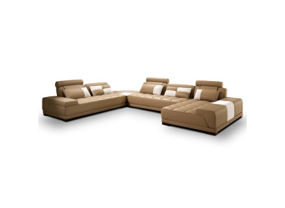 Sofa mit USB,Couch Polster Garnitur XXL Big Eck SofasWohnlandschaft Ecksofa Neu