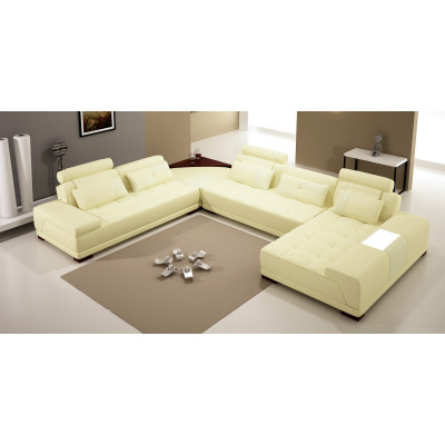 Sofa mit USB,Couch Polster Garnitur XXL Big Eck SofasWohnlandschaft Ecksofa Neu