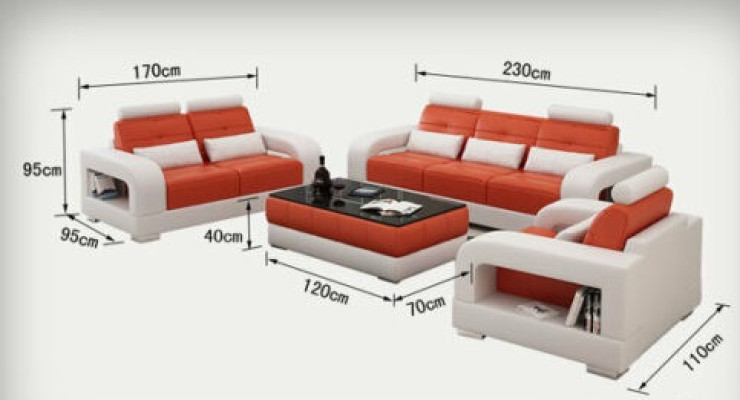 Sofa Couch Polster Wohnlandschaft Sitz Möbel Set Garnitur 3+2+1 Sofas mit USB