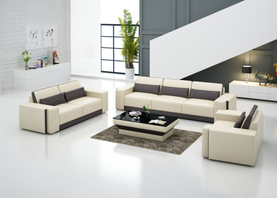 Ledersofa mit USB,Couch Wohnlandschaft Sofagarnitur Sofa Garnitur Design Modern