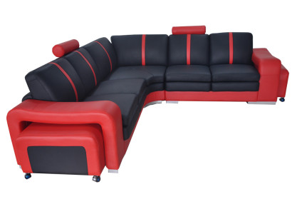 Design Eck Couch mit USB Polster Sitz Landschaft Garnitur Modern Möbel Sofas Neu