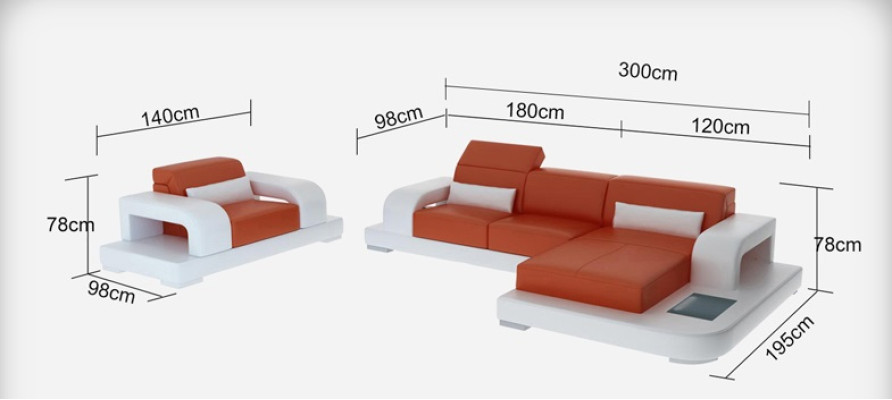 Ecksofa L-Form Sessel Holz Modern Kaffeetisch Komplett Ecksofa Couchtisch Neu