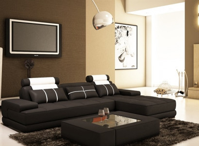 Ledersofa Ecksofa Sofa + USB Polster Ecke Designer Sofas Couchen Neu Paris Weiß