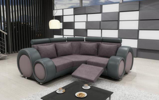 STOFFSOFA TEXTIL WOHNLANDSCHAFT SOFA BERLINX RELAXFUNKTION COUCH ECKSOFA mit USB