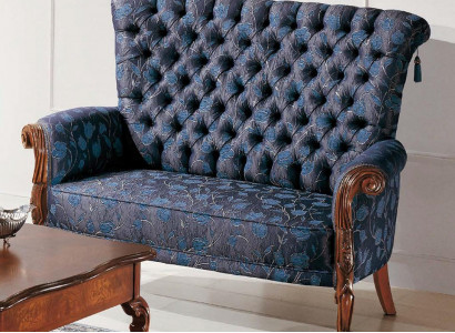 Sofa 2 Sitzer italienische Möbel design textil Polster sitz sofas Zweisitzer Neu