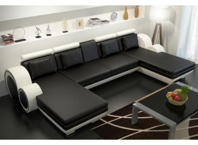 Wohnlandschaft Couch Polster Sofa Sitz Ecke Eck Wohnlandschaft Garnitur BERLIN