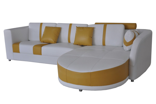 Eck Sofa Couch Polster Ecke Wohn Zimmer Landschaft Deko Designer Couchen
