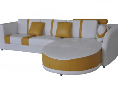 Eck Sofa Couch Polster Ecke Wohn Zimmer Landschaft Deko Designer Couchen