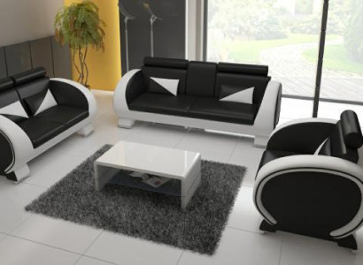 LEDERSOFA 3+1 COUCH POLSTERGARNITUR POLSTER SOFA LEDERSOFA DESIGNERSOFA mit USB