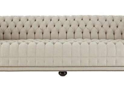 Creme Chesterfield Wohnzimmer Viersitzer Design Couchen Sofa Möbel Stoff Sofas