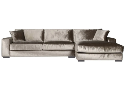 Braune Ecksofa Stoff Wohnzimmer Sofas Italienisches Design Couchen Polster Sofa