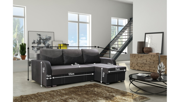 Designer Sofa Ecksofa Stoffsofa System Sofa Textil Samt Eckcouch Couch Neu