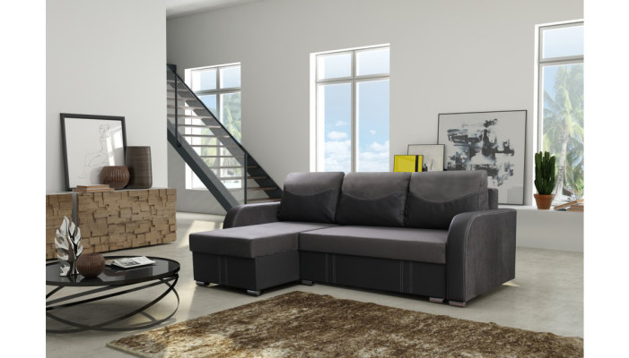 Designer Sofa Ecksofa Stoffsofa System Sofa Textil Samt Eckcouch Couch Neu