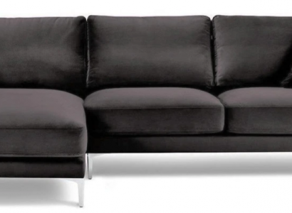 Sofas Italienische Möbel Schwarz Ecksofa Wohnzimmer Design Couchen Polster Sofa