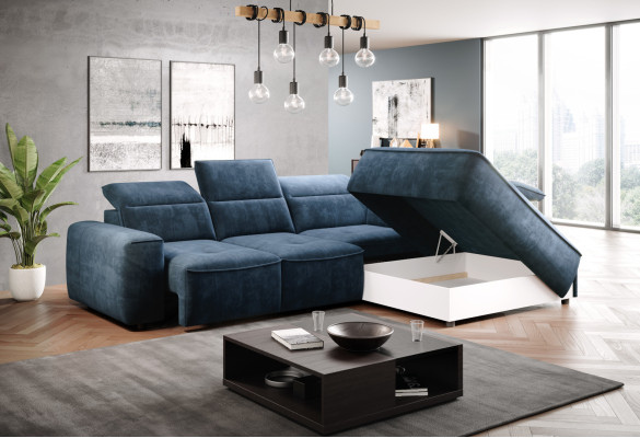 Ecksofa L-form Textil Luxus Design Wohnlandschaft Polster Couch Couchen Möbel