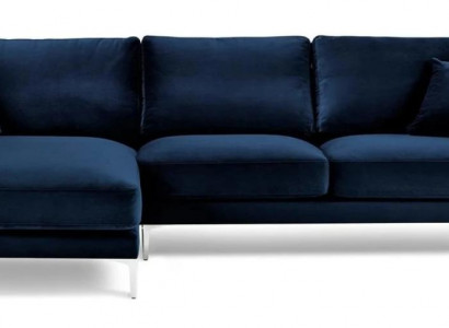 Ecksofa Blau Wohnlandschaft Couch Eckgarnitur Polster Italienische Möbel Design