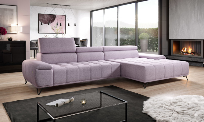 Ecksofa L Form Sofa Couch Design Couchen Polster Textil Modern Eck Neu