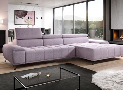 Ecksofa L Form Sofa Couch Design Couchen Polster Textil Modern Eck Neu