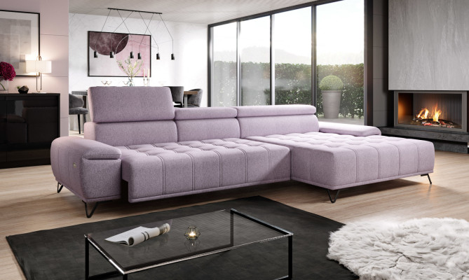 Ecksofa L Form Sofa Couch Design Couchen Polster Textil Modern Eck Neu