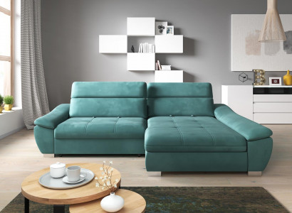 Ecksofa Sofa Couch Polster Eckgarnitur LForm Multifunktion Textil Wohnlandschaft