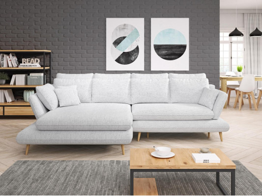 Bettfunktion Schlafsofa Ecksofa Couch Wohnlandschaft L-Form Sofa Design Sofas