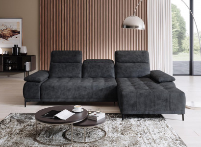 Ecksofa Sofa Multifunktion Design Sofa Stoff Textil L-Form Couch Wohnlandschaft