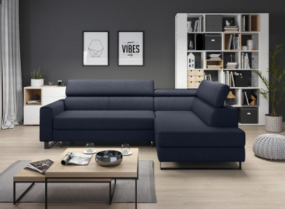 Eck Ecksofa L-Form Wohnlandschaft Couch Polster Textil Stoff Leder Sitz Couchen
