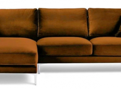 Orange Ecksofa Stoff Wohnzimmer Design Couchen Polster Sofa Sofas Orange Samt