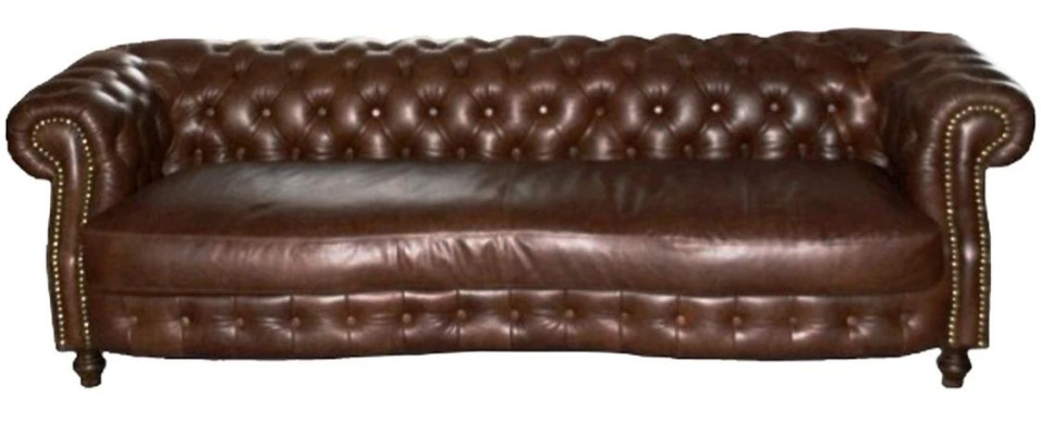Chesterfield Braun Ecksofa Sofa Couch Polster Eckgarnitur Wohnzimmer