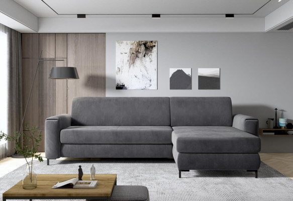 Sofa Couch Polster Garnitur Wohnlandschaft Design Ecksofa Textil L Form Sofas