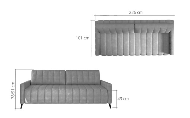 Dreisitzer Couch Polster Design Sofa Moderne 3er Sitz Sofas Zimmer Möbel Gelb