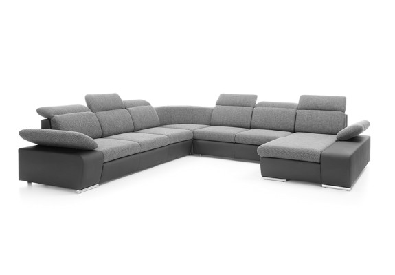 Ecksofa U-form Eckcouch mit Schlaffunktion Ecksofa Wohnlandschaft Sofa Couch Neu