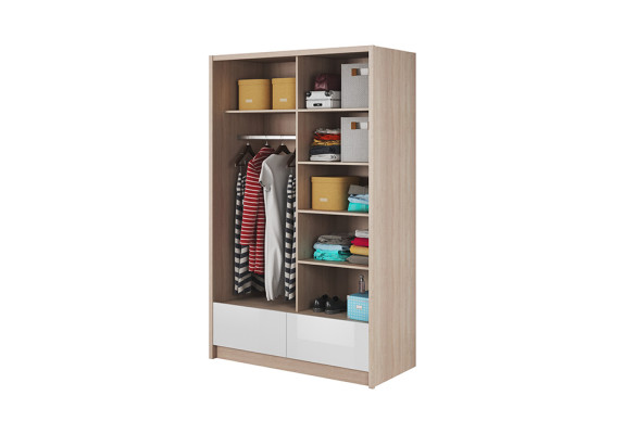 Mehrzweck Regale Schrank Regal Aufbewahrungs Kleiderschrank 130cm Neu Garderobe