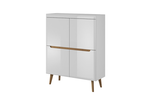 Moderne Holz Kommode Sideboard Kommoden 107cm XXL Low Boards