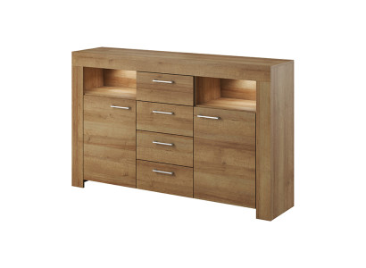Moderne Holz Kommode Sideboard Kommoden Wohnzimmerschrank 155cm