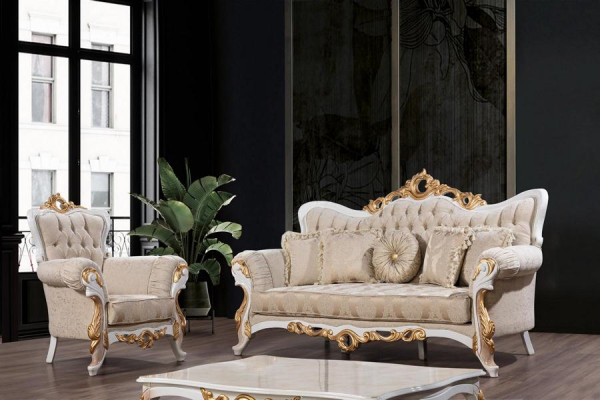 Sofagarnitur 3+1 Sitzer Set Design Sofas Polster Couchen Leder Relax Klassiker