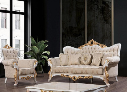 Sofagarnitur 3+1 Sitzer Set Design Sofas Polster Couchen Leder Relax Klassiker