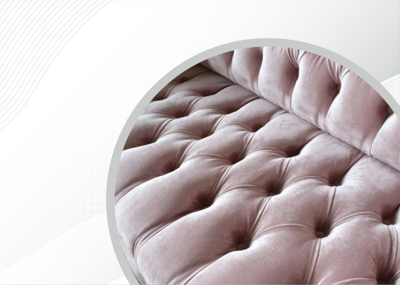 Chesterfield 3Sitzer Hellpink Kreative Möbel Neu Wohnzimmer Modern Design Sofa