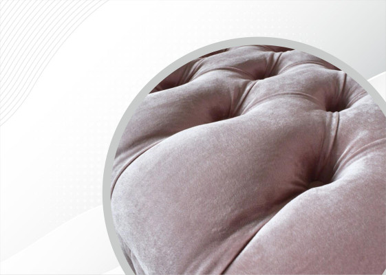 Chesterfield 3Sitzer Hellpink Kreative Möbel Neu Wohnzimmer Modern Design Sofa