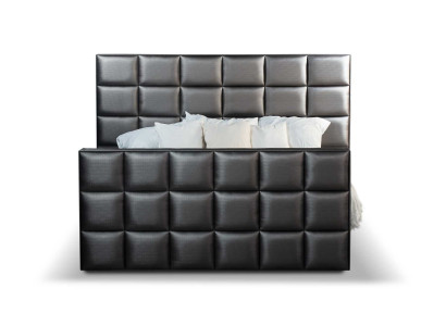 Schlafzimmer Betten Kunstleder Luxus Bett Boxspringbett 180 x 200 cm